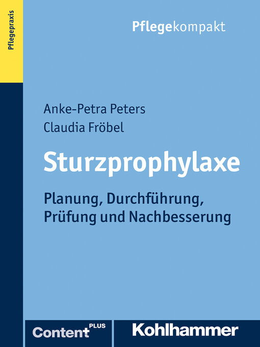 Title details for Sturzprophylaxe by Anke-Petra Peters - Wait list